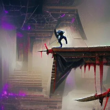 Ninja warrior Stock Illustration
