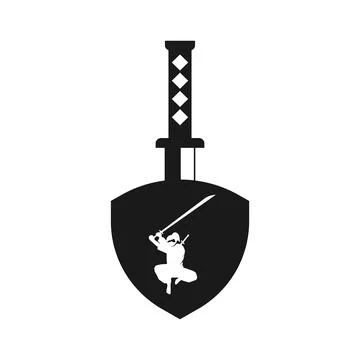 The ninjas logo vector illustration Stock Illustration