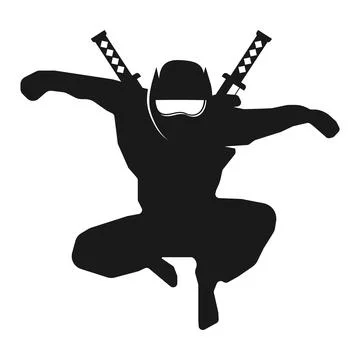 The ninjas logo vector illustration Stock Illustration