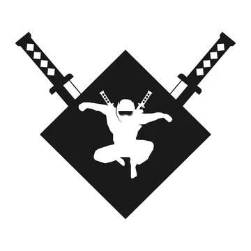 The ninjas logo vector illustration Stock Illustration