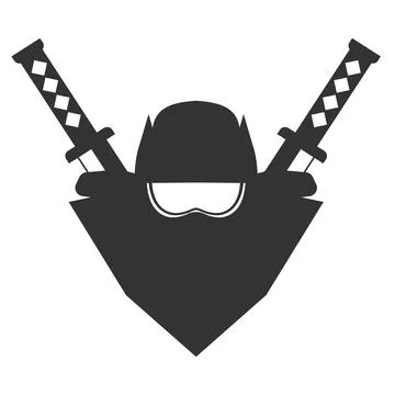 The ninjas logo vector illustration Stock Illustration