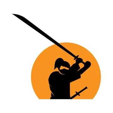 The ninjas logo vector illustration Stock Illustration