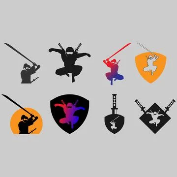 The ninjas logo vector illustration Stock Illustration