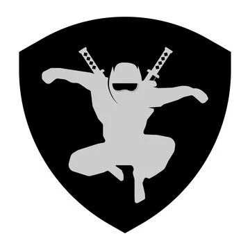 The ninjas logo vector illustration Stock Illustration