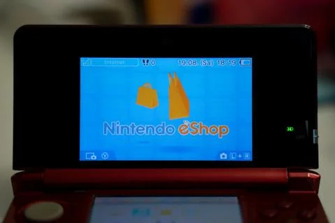Nintendo 3DS eShop Stock Photos