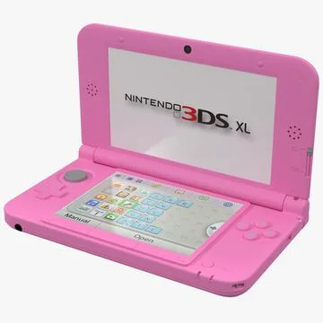 Nintendo 3DS XL Pink 3D Model 3D Model