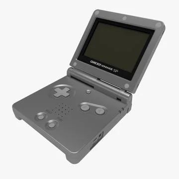 vil gøre Lav Absolut Nintendo GameBoy Advance SP ~ 3D Model #90615480 | Pond5
