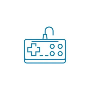 Nintendo gamepad linear icon concept. Nintendo gamepad line vector sign, symbol Illustrazione stock