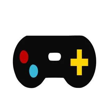 Nintendo stick doodle elements, illustration or logo. Stock Illustration