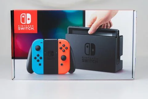Nintendo Switch Box Stock Photos