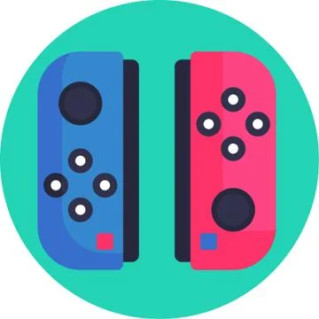 Nintendo Switch Console Gaming icon Stock Illustration