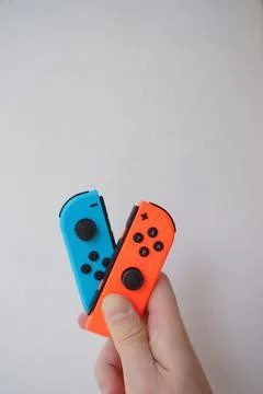 Nintendo Switch Controllers Stock Photos