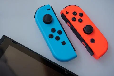 Nintendo Switch Controllers Stock Photos