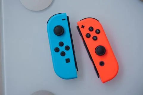 Nintendo Switch Controllers Stock Photos