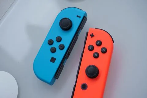 Nintendo Switch Controllers Stock Photos