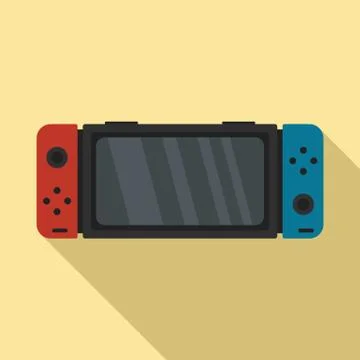 Nintendo switch icon, flat style Illustrazione stock