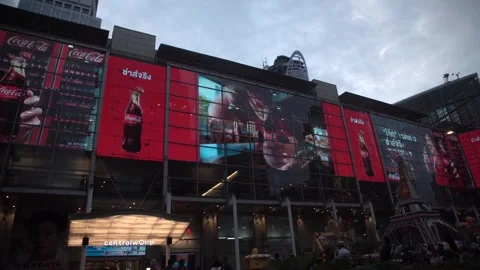 Nintendo Switch screen at a shopping mall in Bangkok, Thailand. Video stock 318953351