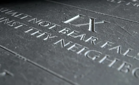 The Ninth Commandment Illustration