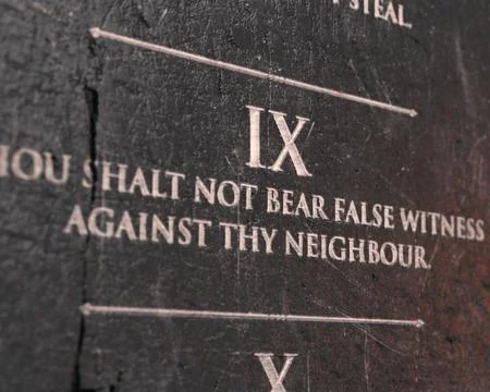 Ninth Commandment Illustration