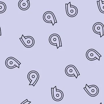 Ninth number line seamless pattern Stock Illustration