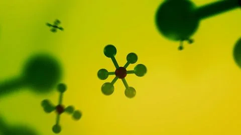 Niobium Molecules or Compounds in Microscopic World 10 Stock Illustration