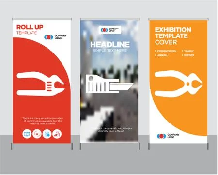 Nipper, cutter, adjustable spanner roll up Stock Illustration