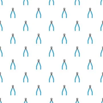Nipper tools seamless pattern for diy hardware repairs イラスト素材