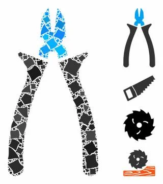 Nippers Composition Icon of Joggly Elements イラスト素材