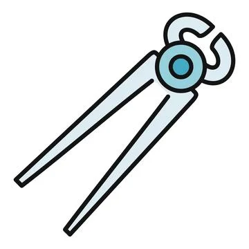 Nippers tool icon representing repair and construction Stock Illustration
