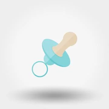 Nipple. Flat icon Stock Illustration