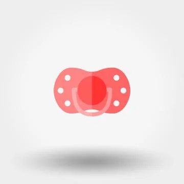 Nipple. Flat icon Stock Illustration