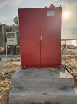 NIPS System for transformer protection Stock Photos