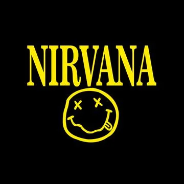 NIRVANA IS A Word With Xoxo Smiley Stock Illustration