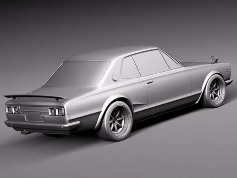 3D Model: Nissan Skyline 1968-1972 #96470385 | Pond5