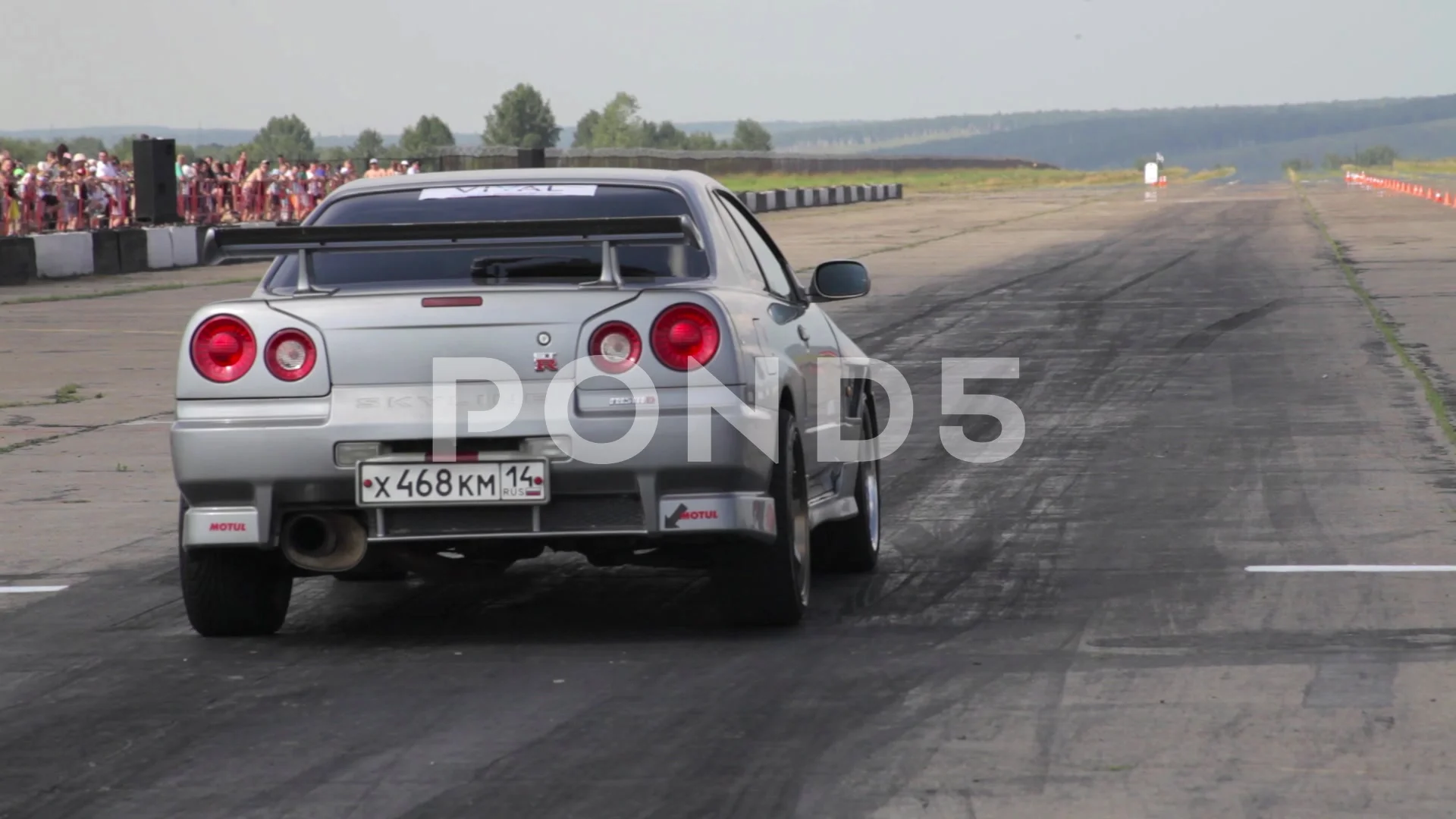 Nissan Skyline At The Start Stock Footage 66446623