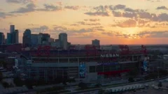 Tennessee Titans Nissan Stadium Overhead Aerial Photo 