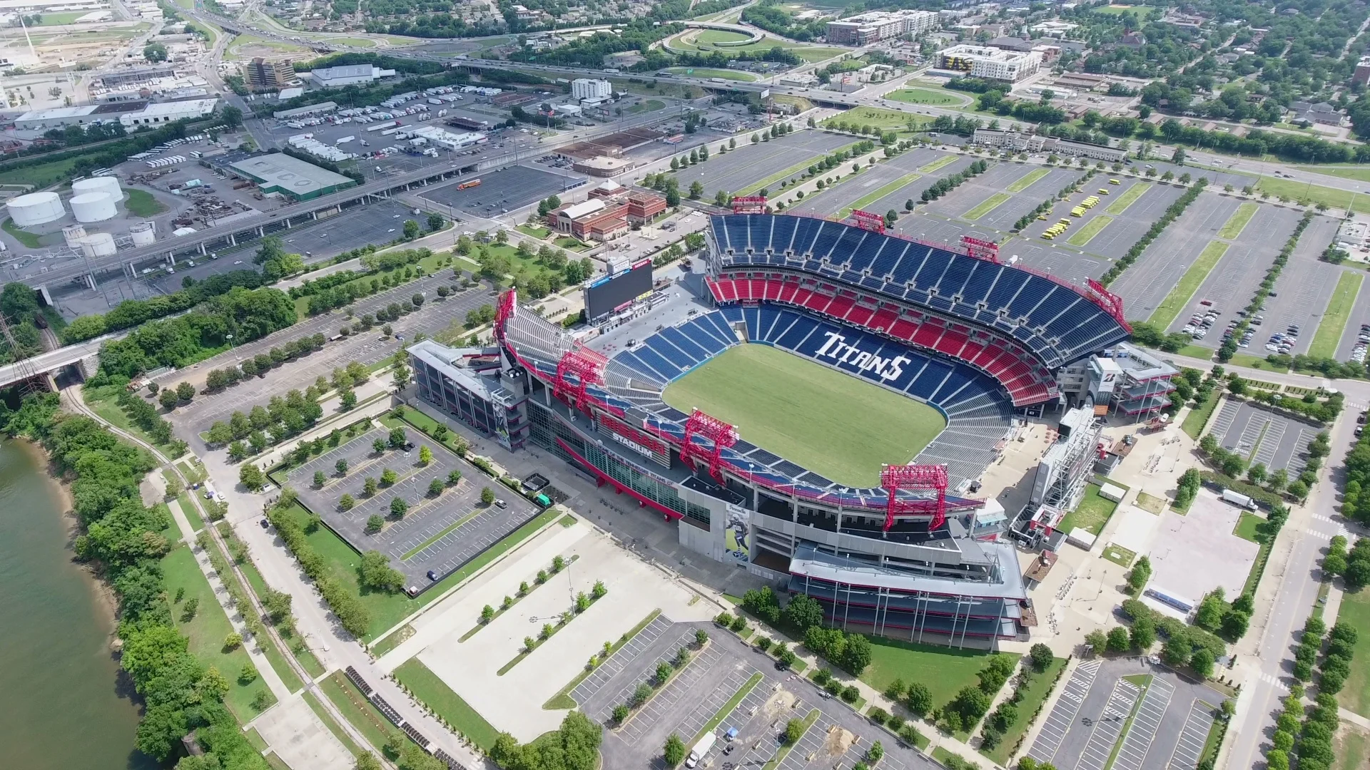 Nissan Stadium Tennessee Titans Nashvill, Stock Video