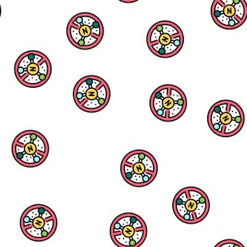 Nitrate free cosmetic vector seamless pattern Illustrazione stock