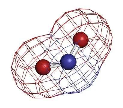 Nitrite (no2-) anion. nitrite salts are used in the curing of meat Stock Illustration