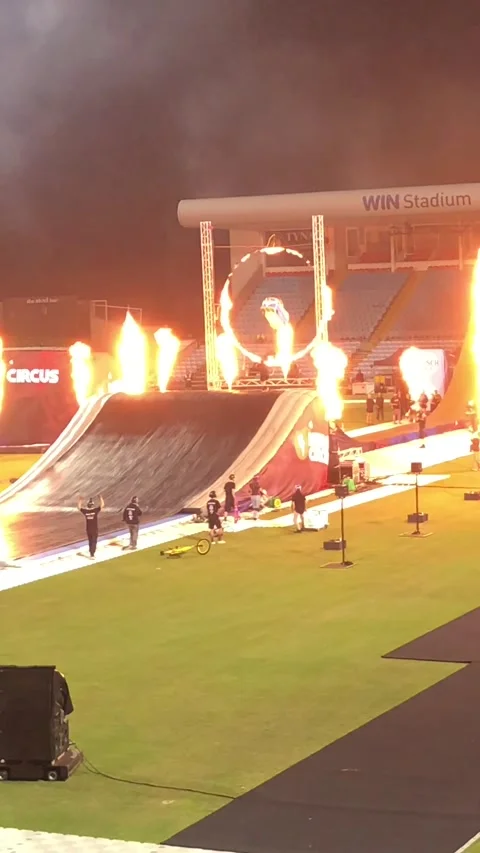 Nitro Circus Stunt Jayden's Bus is Here, Wollongong, Australia - 09 Nov 2025 Stock Footage 321032417