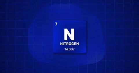 Nitrogen chemical element Periodic Table Stock Footage 300776284