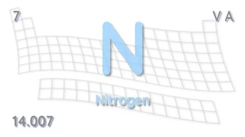Nitrogen chemical element  physics and chemistry illustration backdrop イラスト素材