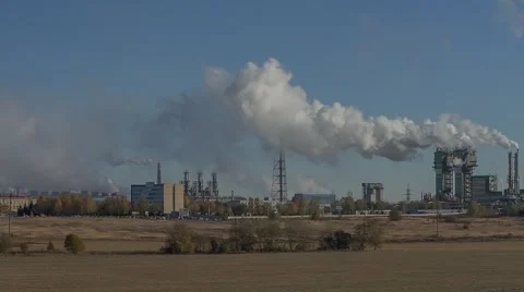 Nitrogen fertilizer plant Stock Footage 56353231