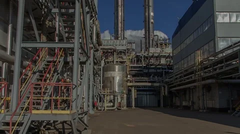 Nitrogen fertilizer plant Stock Footage 56353502