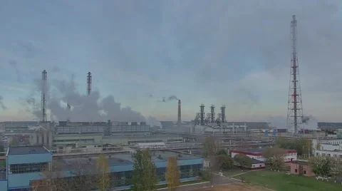 Nitrogen fertilizer plant Stock Footage 56353682