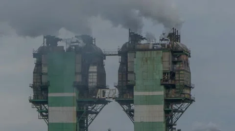 Nitrogen fertilizer plant 스톡 동영상 56353744