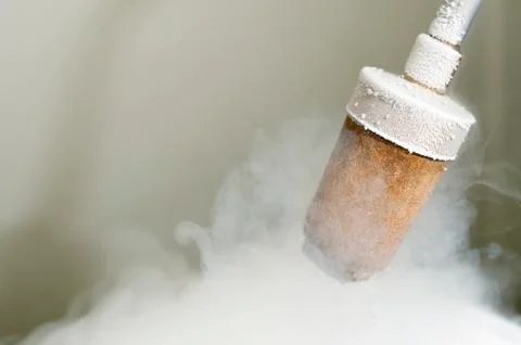 Nitrogen liquid Foto stock