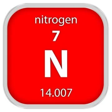 Nitrogen material sign Foto stock