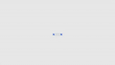 Nitrogen N2 Lewis Structure Animation Clean No Text Alpha 4K Stockbeeldmateriaal 339310368