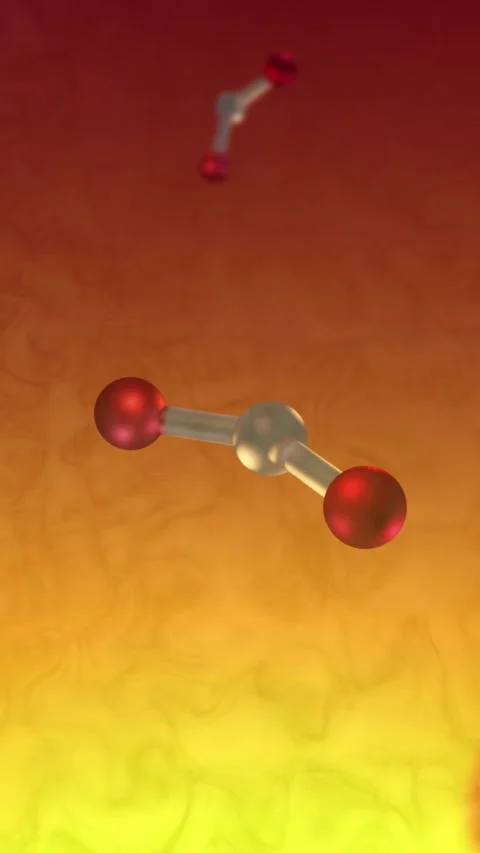 Nitrogen Oxides Spinning in Microscopic Biological World - Air Pollutant - V Vídeos de archivo 337406815